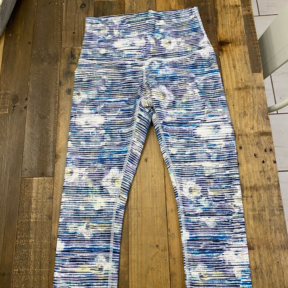 Lululemon Blurry Belle Hi-Rise Wunder Under Crops